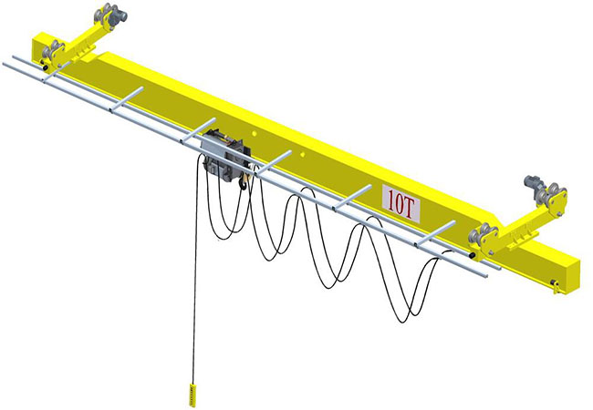 Bitta burchakli chirog'i ishlab chiqaruvchi teplovoz Crane.jpg Single Girder Beam Suspension Overhead Crane.jpg