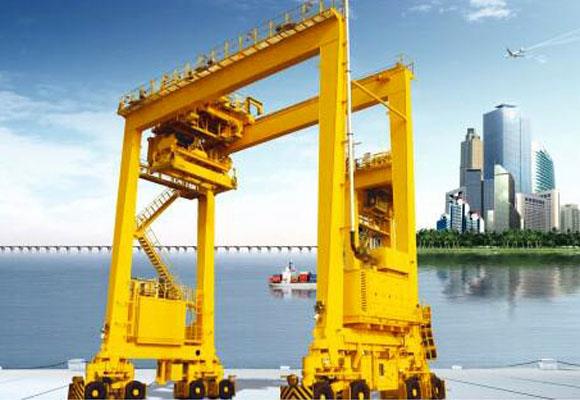 Kauchuk Shlangi konteyner Gantry Vinç