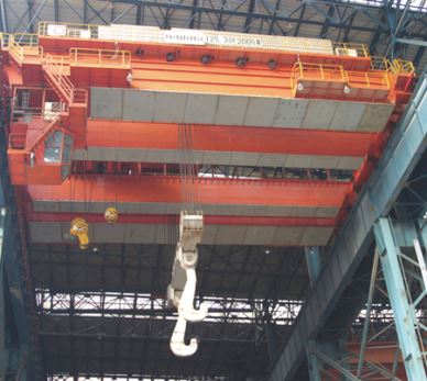 320 / 80ton to'rtta Girders kranli ko'prikli viney to'qimalarining